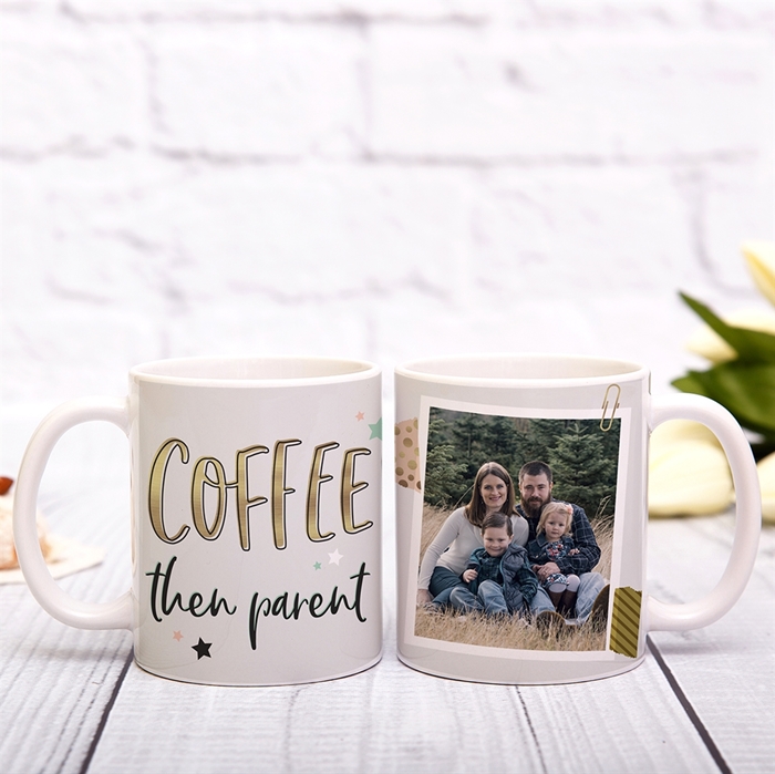 Picture of Coffee Then Parent Personalized Mug
