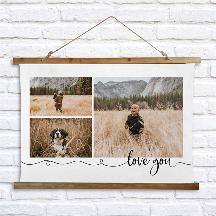 Picture of Love You Wooden Wall Tapestry