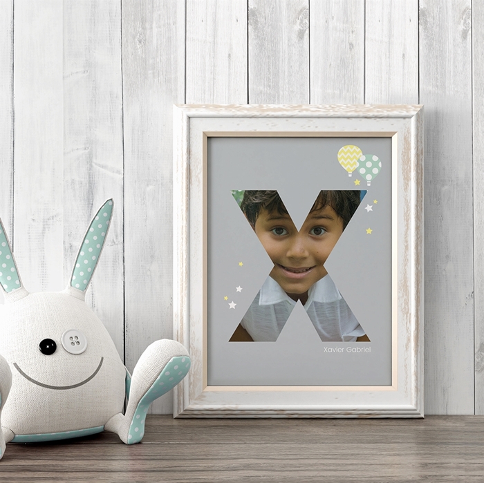 Picture of Baby & Kids Letter X Poster