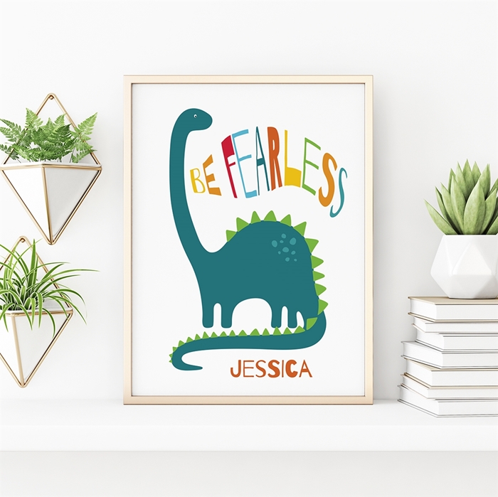 Picture of Be Fearless Dinosaur Poster