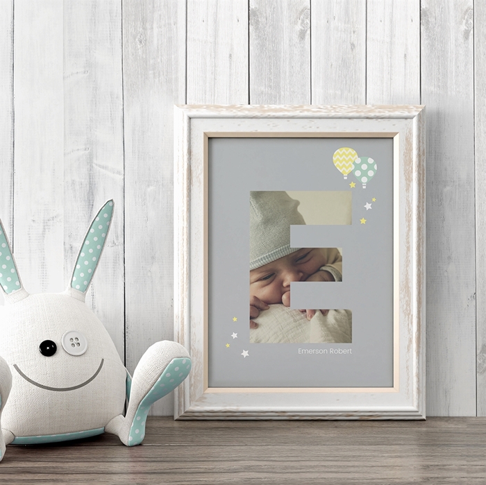 Picture of Baby & Kids Letter E Poster