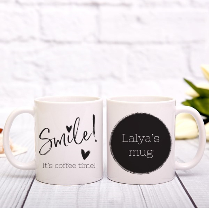 Picture of Smile, It's Coffee Time Personalized Mug